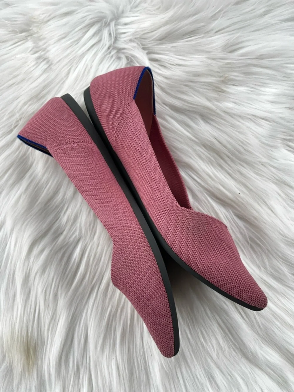 ROTHYS Pink To The Point Flats Spring Summer sz. 9